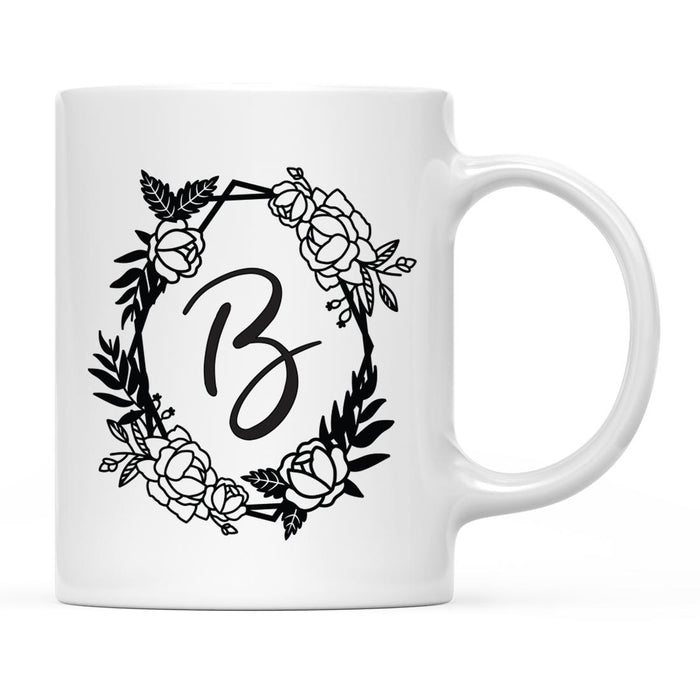 Minimal Geometric Roses Design Coffee Mug Collection-Set of 1-Andaz Press-B-