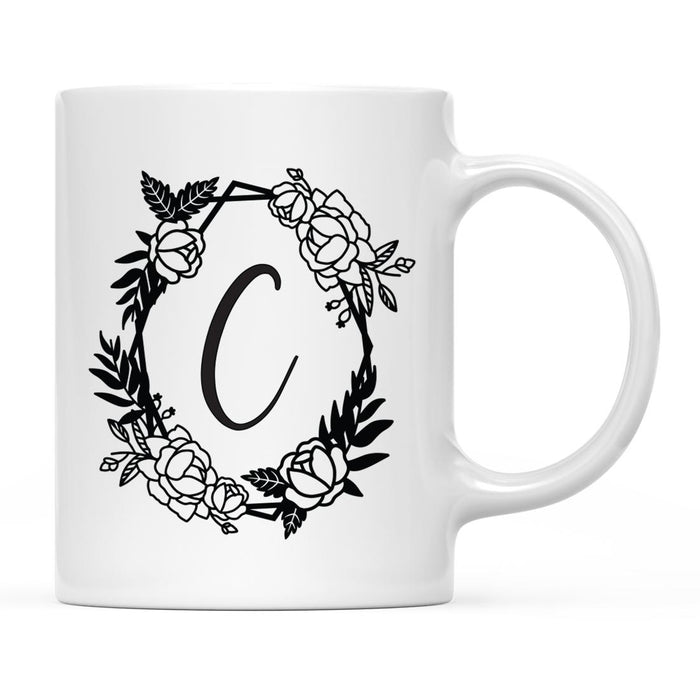 Minimal Geometric Roses Design Coffee Mug Collection-Set of 1-Andaz Press-C-