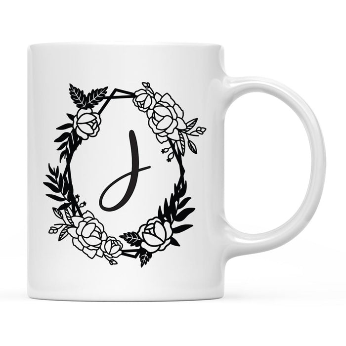 Minimal Geometric Roses Design Coffee Mug Collection-Set of 1-Andaz Press-J-