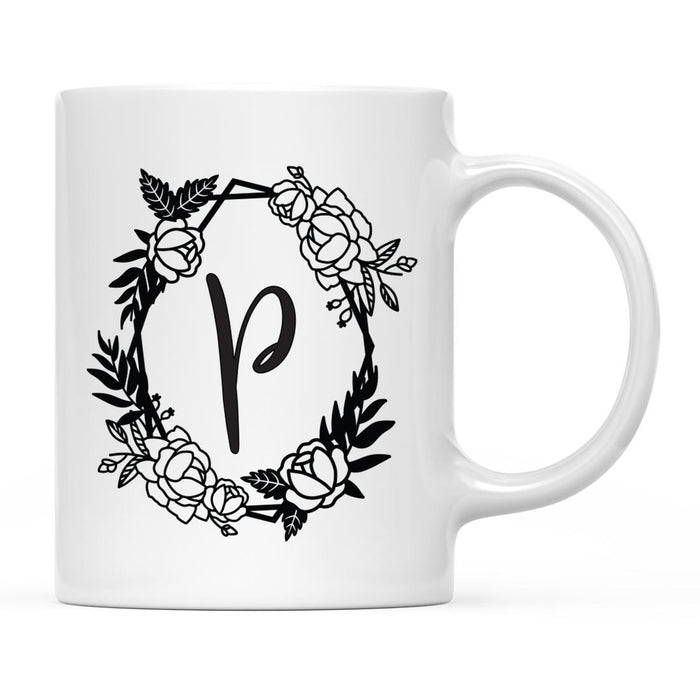 Minimal Geometric Roses Design Coffee Mug Collection-Set of 1-Andaz Press-P-