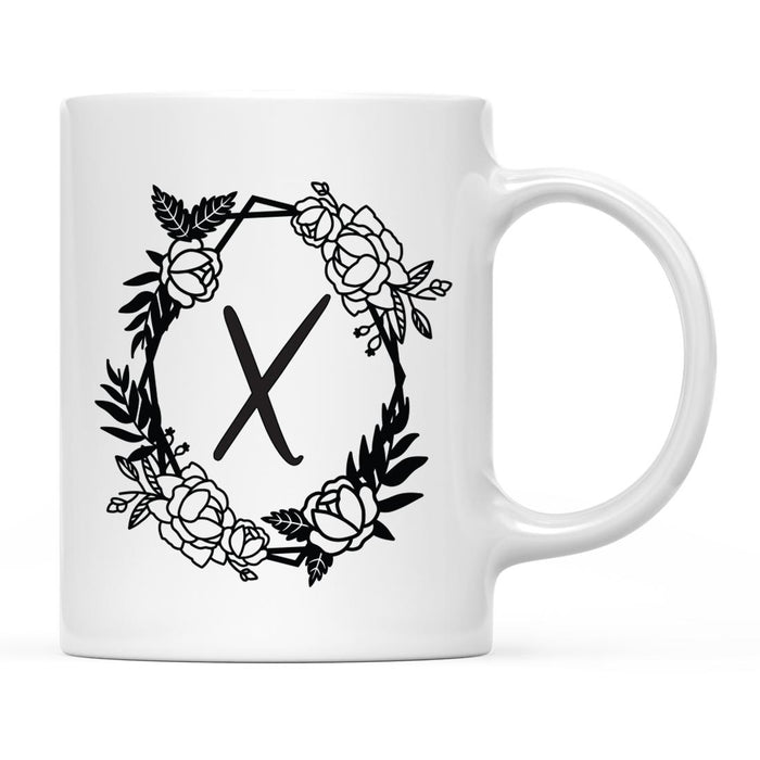 Minimal Geometric Roses Design Coffee Mug Collection-Set of 1-Andaz Press-X-