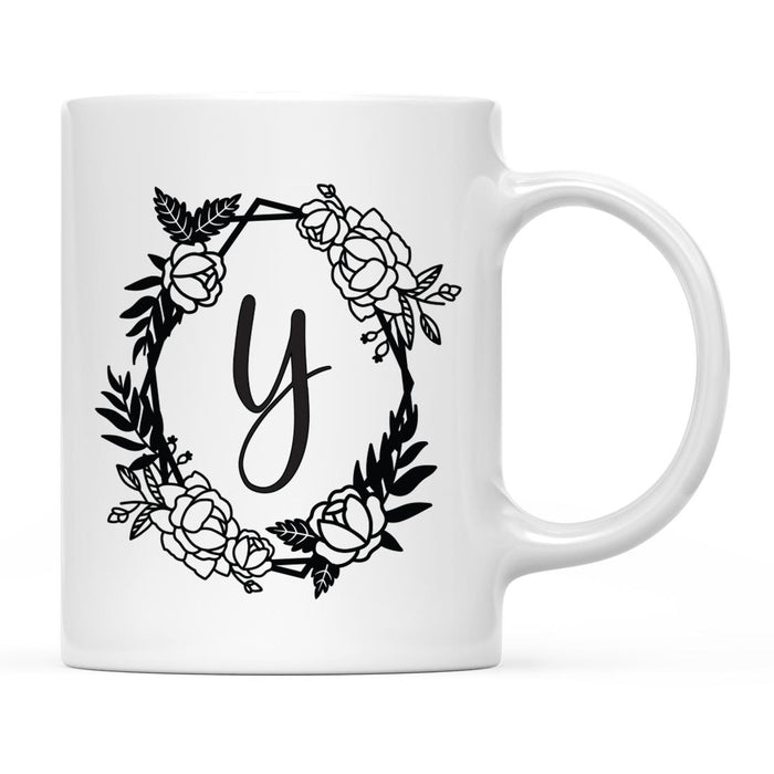 Minimal Geometric Roses Design Coffee Mug Collection-Set of 1-Andaz Press-Y-