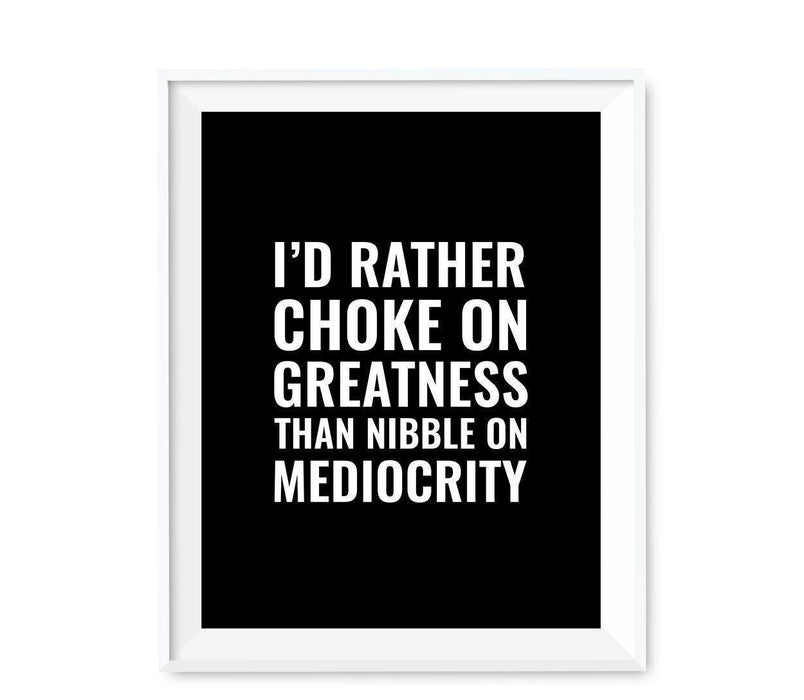 Motivational Wall Art, Inspirational Quotes for Home Office-Set of 1-Andaz Press-Don't Make Me Walk When I Can Fly-
