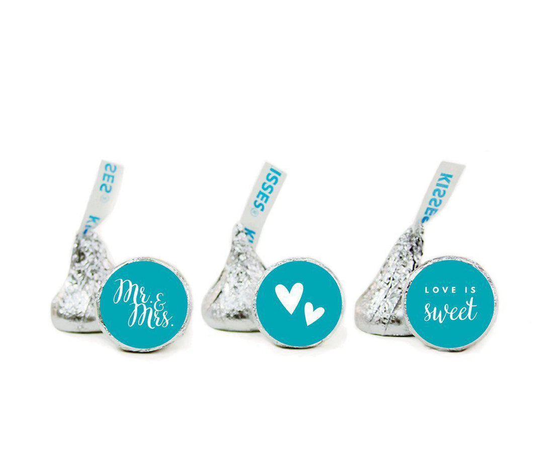 Mr. & Mrs. Hershey's Kisses Stickers