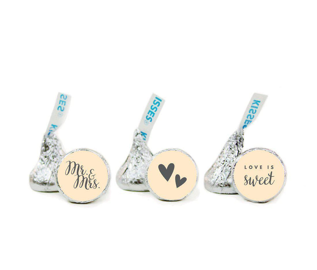 Mr. & Mrs. Hershey's Kisses Stickers