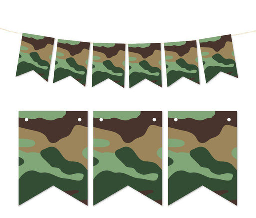 Pennant Party Banner Camouflage Print-Set of 1-Andaz Press-