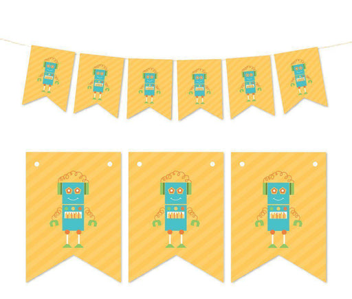 Pennant Party Banner Robot-Set of 1-Andaz Press-