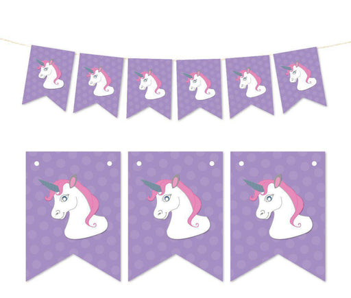 Pennant Party Banner Unicorn-Set of 1-Andaz Press-