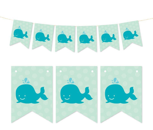 Pennant Party Banner Whale-Set of 1-Andaz Press-