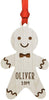 Personalized Engraved Real Wood Christmas Ornament, Gingerbread Man Boy-Set of 1-Andaz Press-