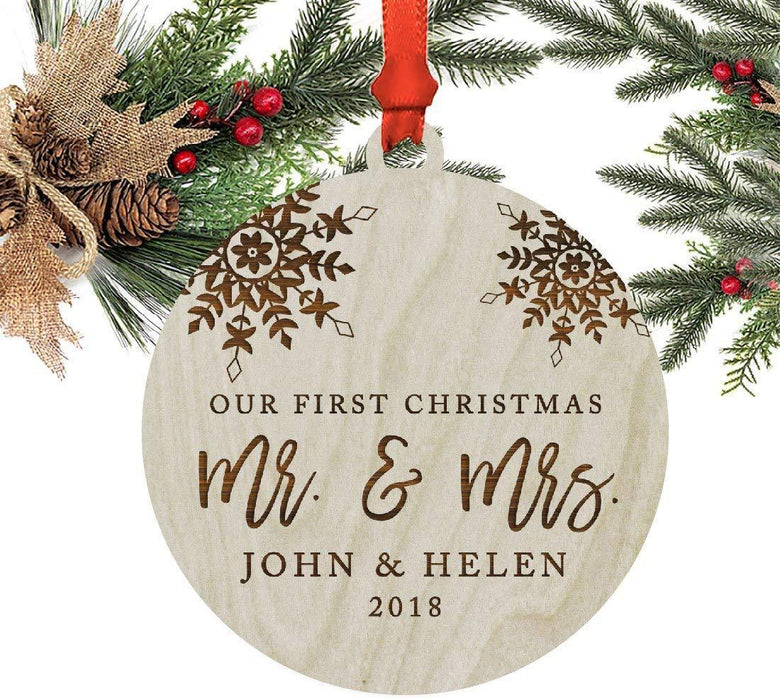 Personalized Mrs. & Mr. Mugs Resin Ornament