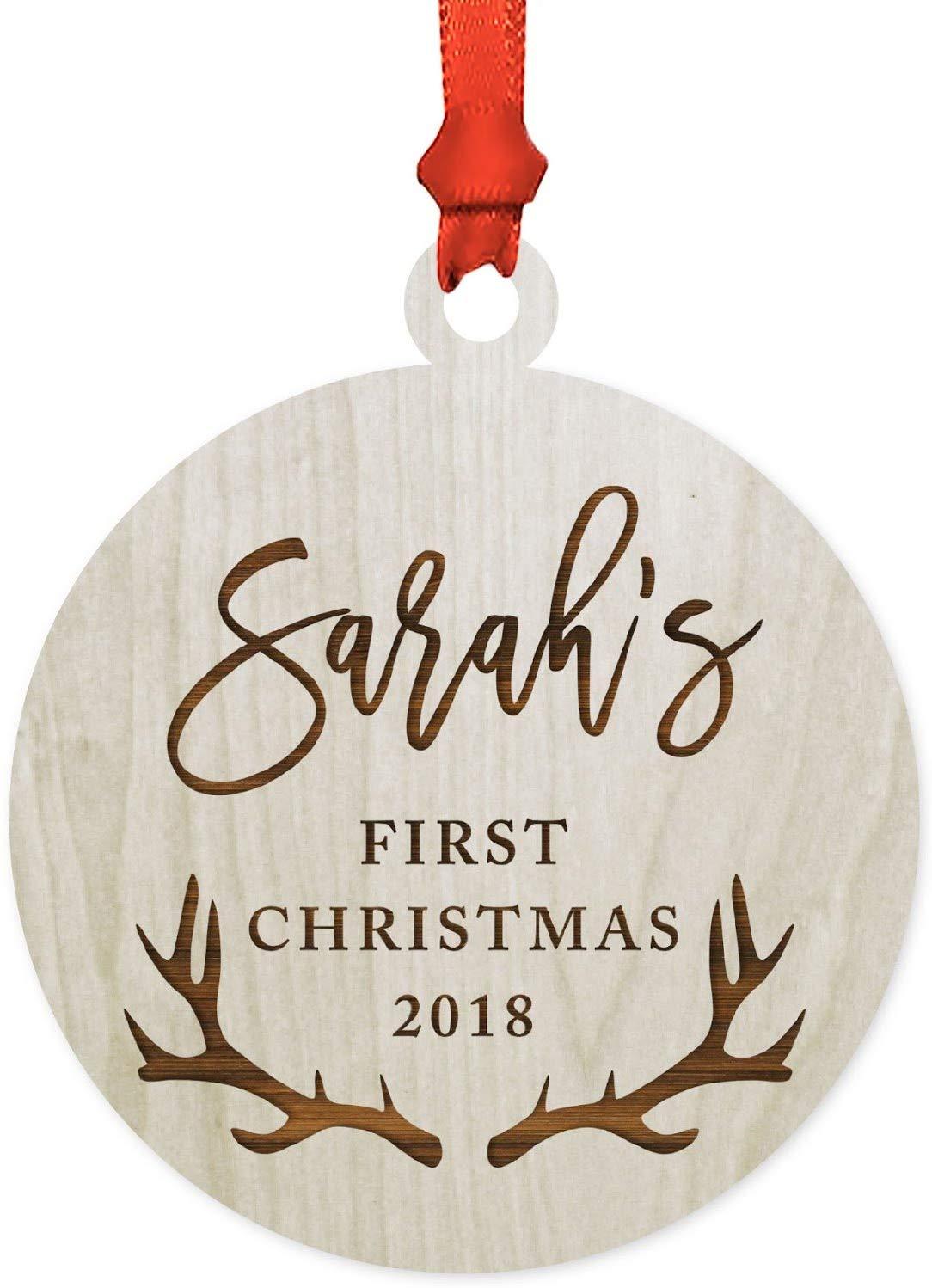 BULK Personalized Custom Wood Ornaments Laser Cut Unique Holiday Affordable  Gift 