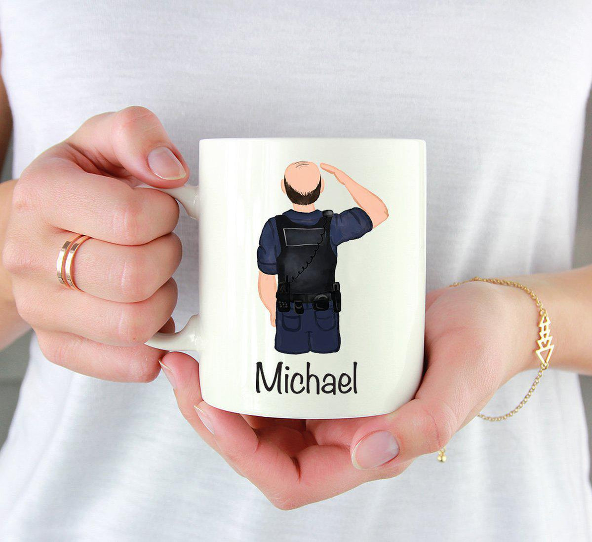 Personalized Police Officer Coffee Mug Part 2