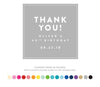 Personalized Thank You Square Label Stickers-Set of 40-Andaz Press-