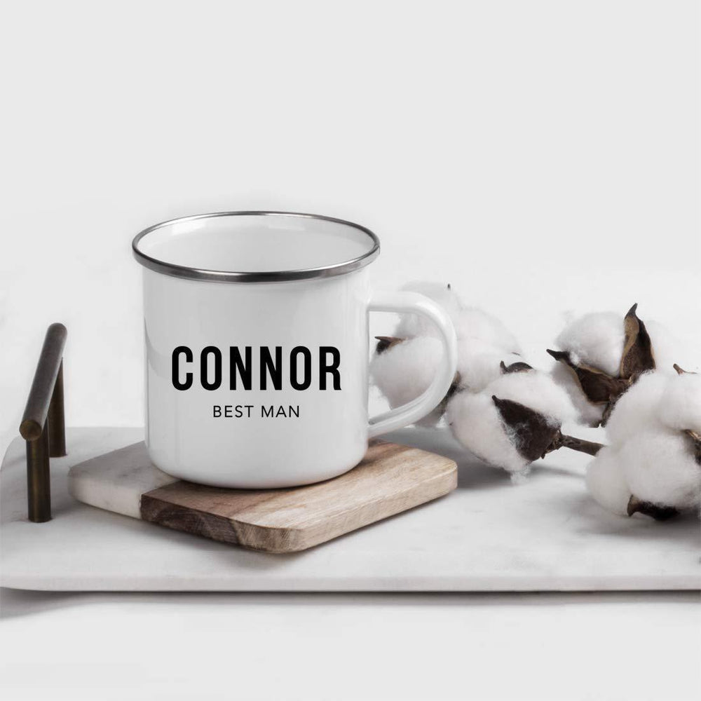 Personalized Wedding Party Campfire Mug Gift Best Man Connor-Set of 1-Andaz Press-