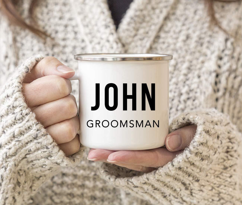 Personalized Wedding Party Campfire Mug Gift John Groomsman-Set of 1-Andaz Press-