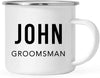 Personalized Wedding Party Campfire Mug Gift John Groomsman-Set of 1-Andaz Press-