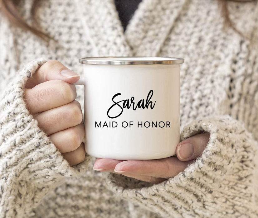 Personalized Wedding Party Campfire Mug Gift Maid of Honor Sarah-Set of 1-Andaz Press-