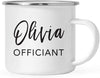 Personalized Wedding Party Campfire Mug Gift Officiant Olivia-Set of 1-Andaz Press-