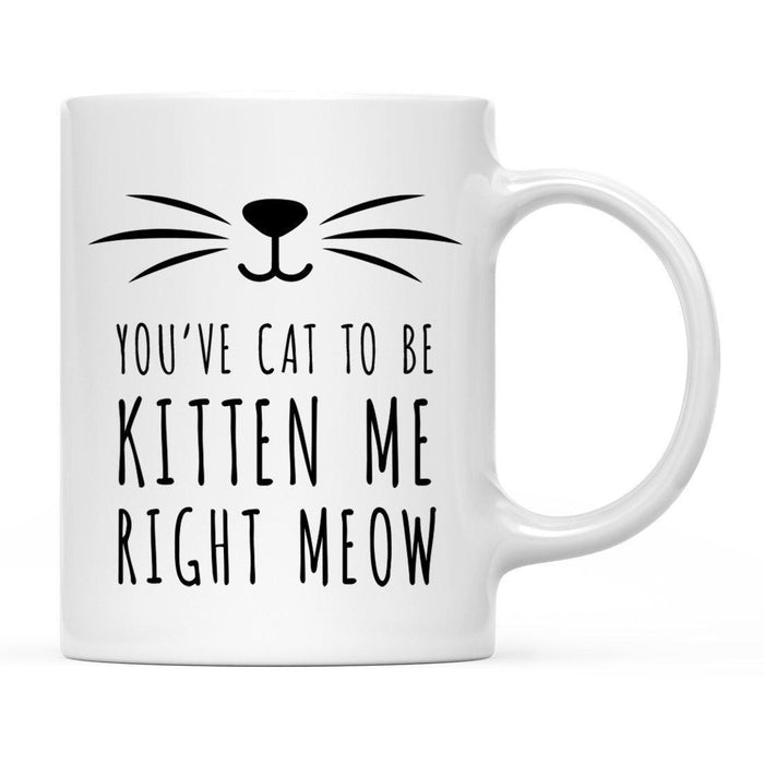 Pink Cat Svg Ceramic Coffee Mug-Set of 1-Andaz Press-Kitten-