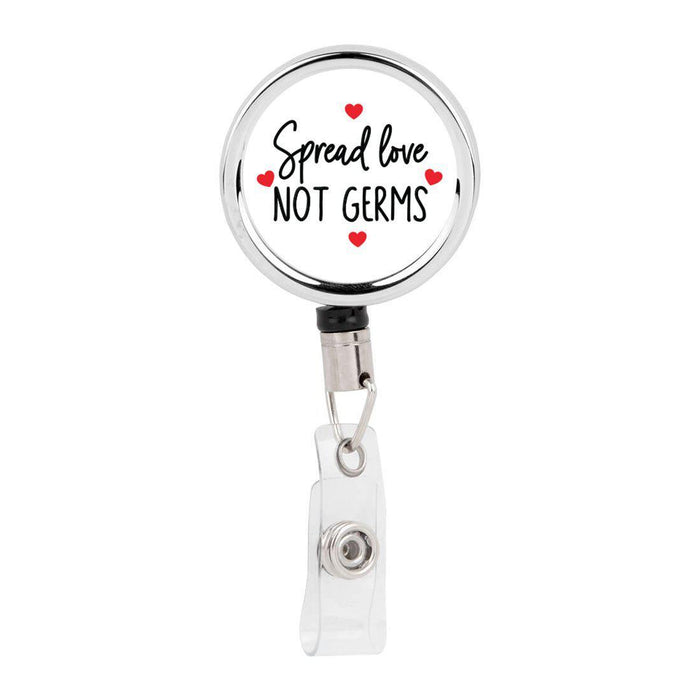 Retractable Badge Reel Holder With Clip, Chaos Coordinator Designs-Set of 1-Andaz Press-Spread Love-