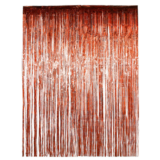 Rose Gold Foil Fringe Party Door Curtain Backdrop, 2-Pack-Set of 1-Andaz Press-