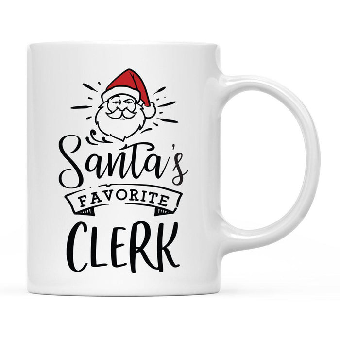 Santa's Favorite Careers Coffee Mug Collection 1-Set of 1-Andaz Press-Clerk-