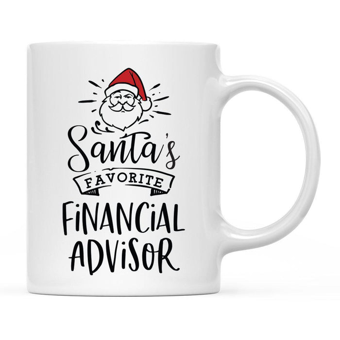 Santa's Favorite Careers Coffee Mug Collection 1-Set of 1-Andaz Press-Financial Advisor-