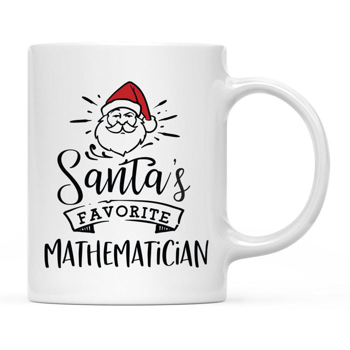 Santa's Favorite Careers Coffee Mug Collection 1-Set of 1-Andaz Press-Mathematician-