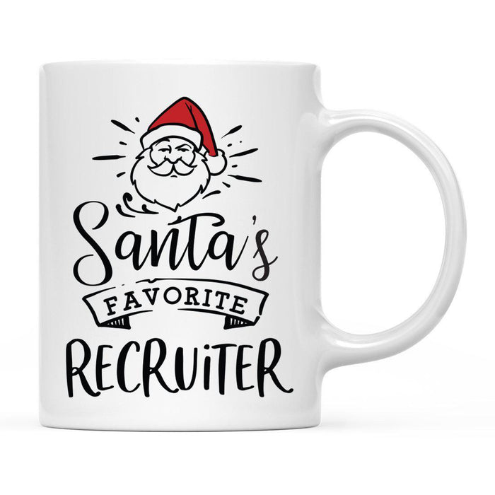 Santa's Favorite Careers Coffee Mug Collection 2-Set of 1-Andaz Press-Recruiter-