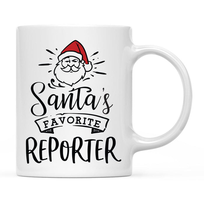 Santa's Favorite Careers Coffee Mug Collection 2-Set of 1-Andaz Press-Reporters-