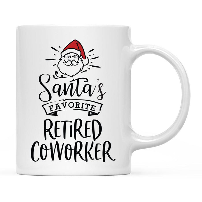 Santa's Favorite Careers Coffee Mug Collection 2-Set of 1-Andaz Press-Retired Coworkers-