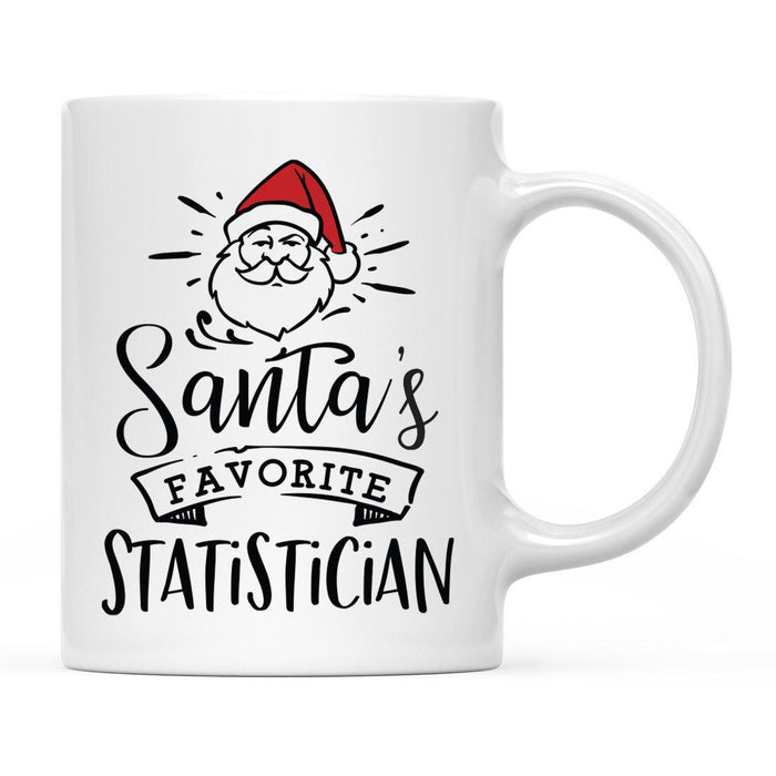 Santa's Favorite Careers Coffee Mug Collection 2-Set of 1-Andaz Press-Statisticians-