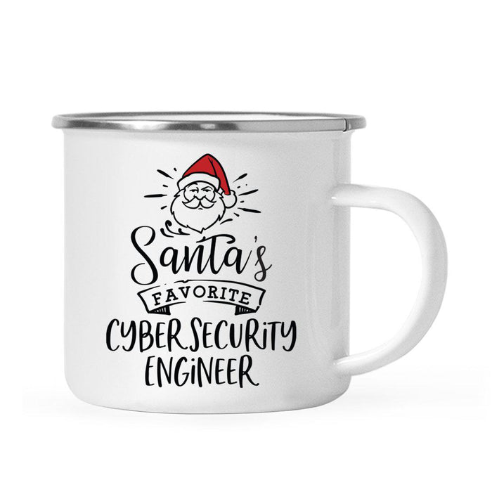 Santa's Favorite Engineer Campfire Mug Collection-Set of 1-Andaz Press-Cyber Security Engineer-