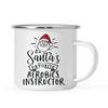 Santa's Favorite Gym Fitness Campfire Mug Collection-Set of 1-Andaz Press-Aerobics Instructor-