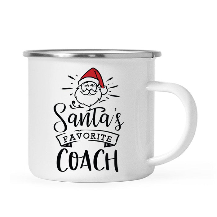 Santa's Favorite Gym Fitness Campfire Mug Collection-Set of 1-Andaz Press-Coach-