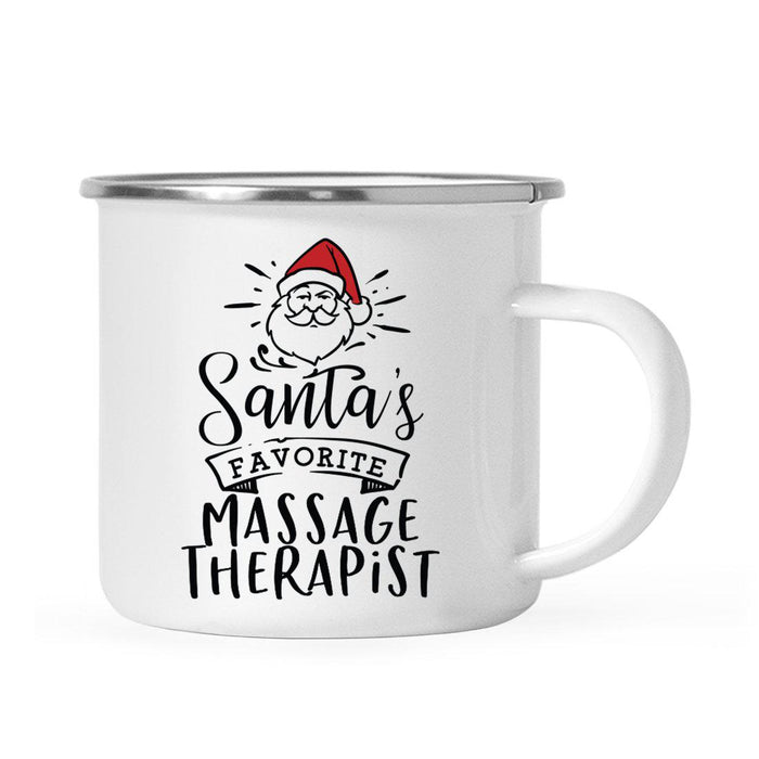 Santa's Favorite Gym Fitness Campfire Mug Collection-Set of 1-Andaz Press-Massage Therapist-