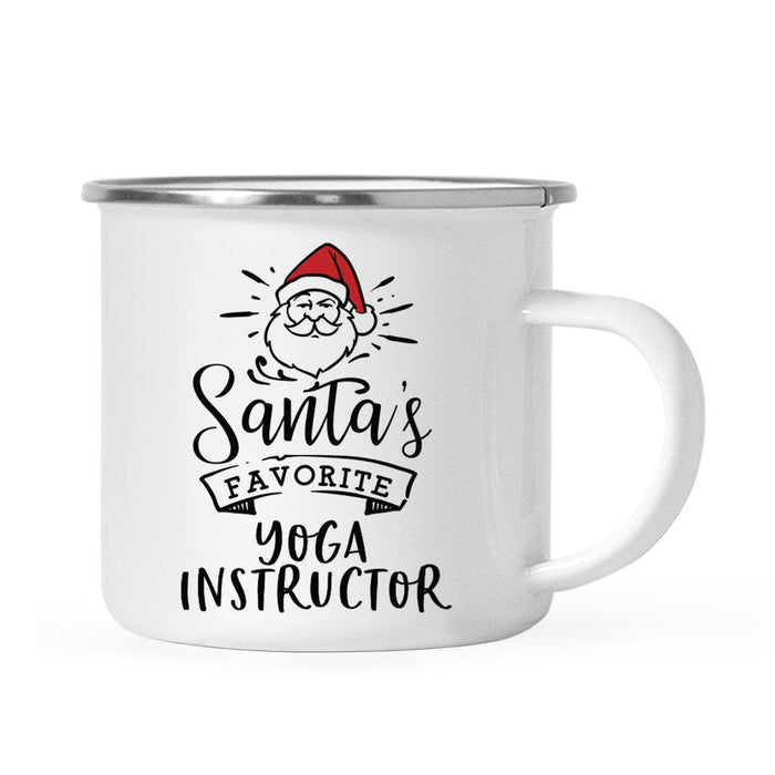 Santa's Favorite Gym Fitness Campfire Mug Collection-Set of 1-Andaz Press-Yoga Instructor-