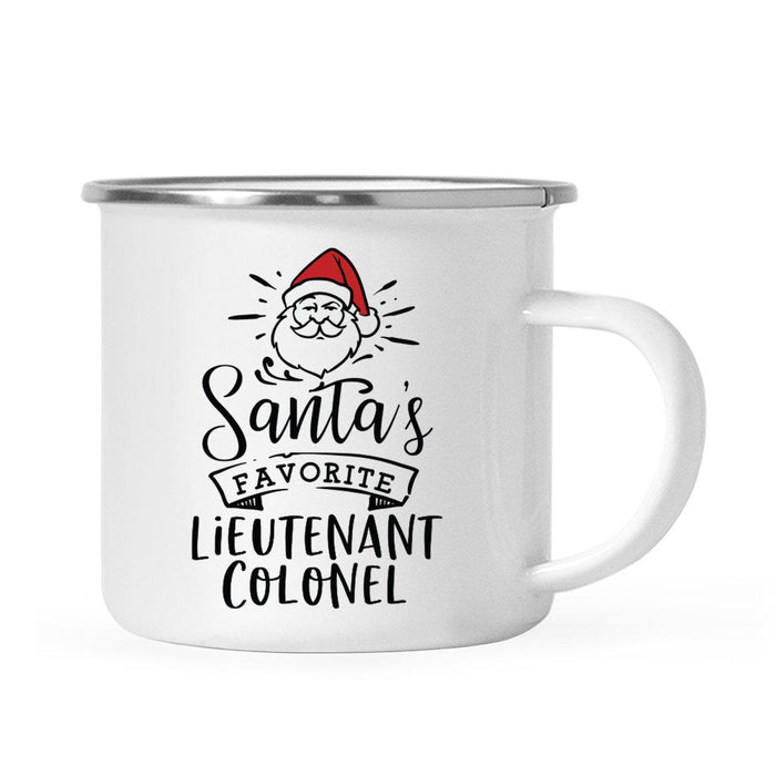 Santa's Favorite Military Campfire Mug Collection-Set of 1-Andaz Press-Lieutenant Colonel-