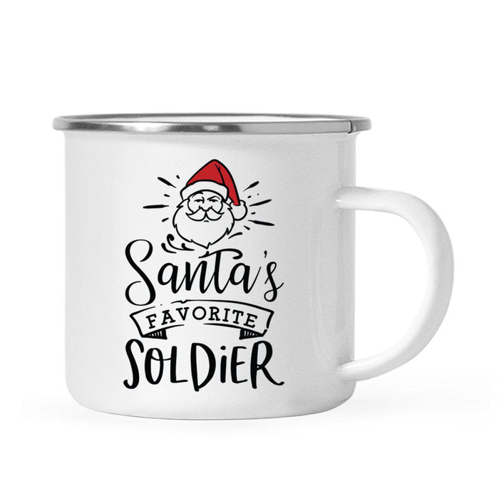 Santa's Favorite Military Campfire Mug Collection-Set of 1-Andaz Press-Soldier-