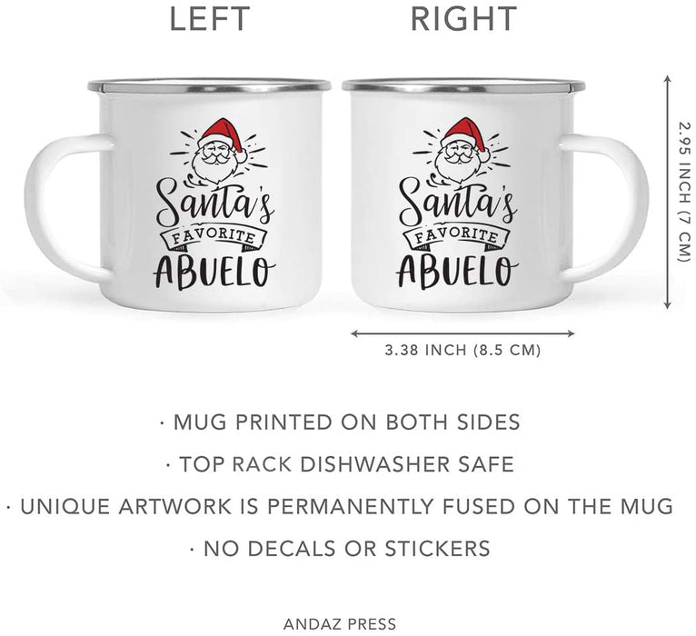 Santa's Favorite Spanish Family Campfire Mug Collection-Set of 1-Andaz Press-Abuelo-