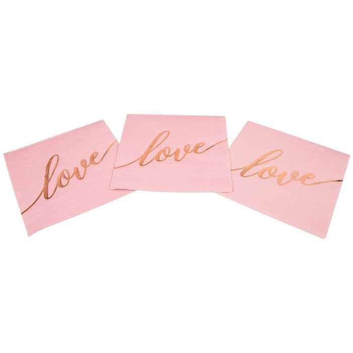 Scripted Love Cocktail Napkins-Set of 100-Andaz Press-