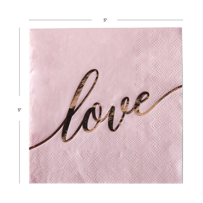 Scripted Love Cocktail Napkins-Set of 100-Andaz Press-