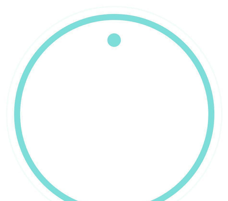 Solid Color Circle Blank Gift Tags-Set of 24-Andaz Press-Diamond Blue-