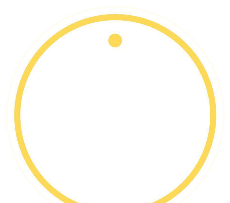 Solid Color Circle Blank Gift Tags-Set of 24-Andaz Press-Yellow-