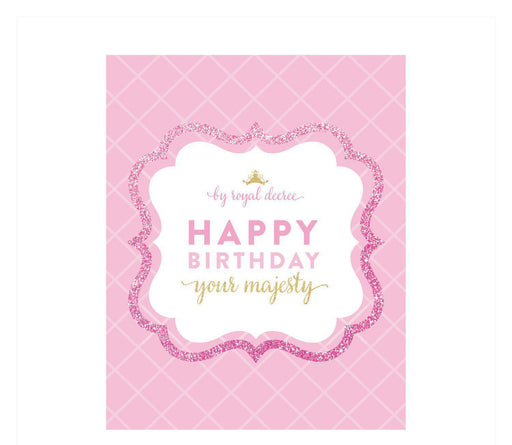 Sparkle Princess Birthday Your Majesty Wine Bottle Labels-Set of 8-Andaz Press-