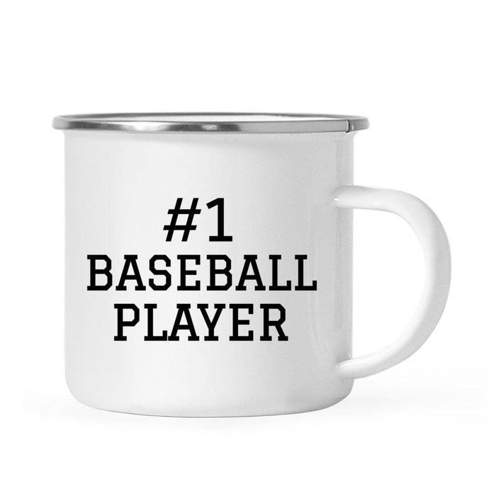 Stainless Steel Campfire Coffee Mug Thank You Gift, #1 Sports-Set of 1-Andaz Press-Baseball Player-