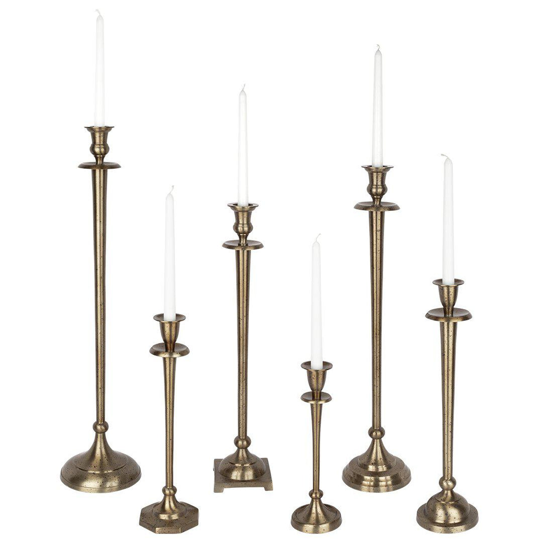 Tall Mismatched Taper Candlestick Holders for Centerpiece Table Decora