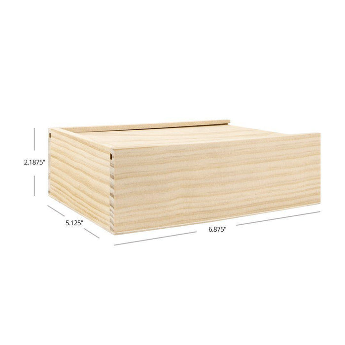 Unfinished Wood Photo Box-Set of 1-Koyal Wholesale-