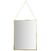 Vertical Rectangle Wall Photo Mirror With Chain-Set of 1-Koyal Wholesale-Gold-